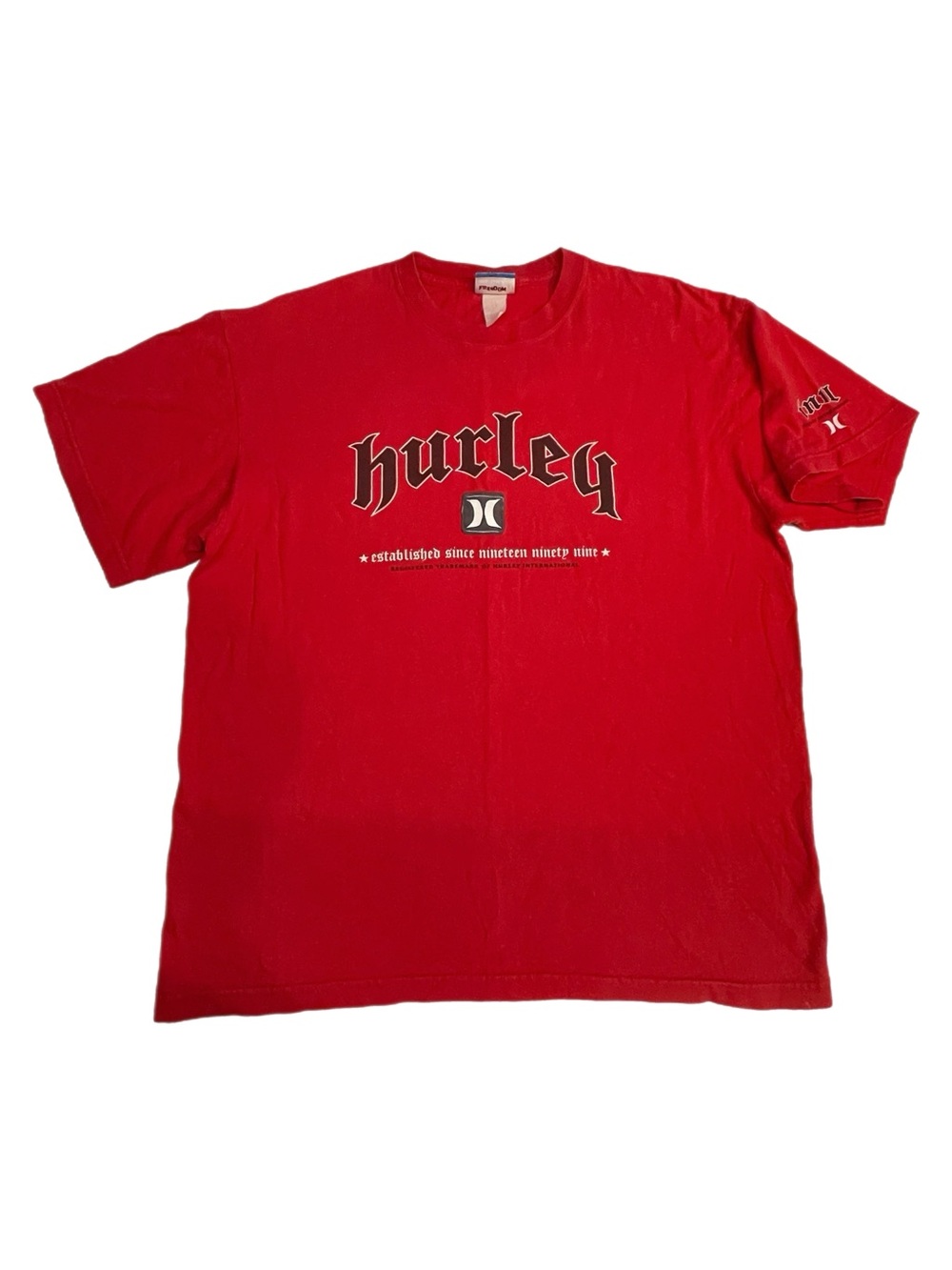 Vintage 90’s Made in USA Hurley Embroidered Graphic Tee